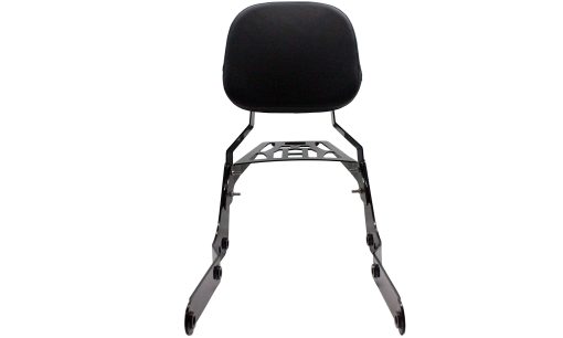 YHMOTO Respaldo de pasajero con parrilla para equipaje para Honda Shadow Aero 750 VT750C 2004-2023 (Negro) - Imagen 5