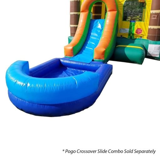 Pogo Bounce House Wet or Dry Blue Pool Attachment for Crossover Combo Units | 8' x 6' | Compatible with Pogo Crossover Inflatables | Use with Water or Plastic Ball Pit Balls - Imagen 4
