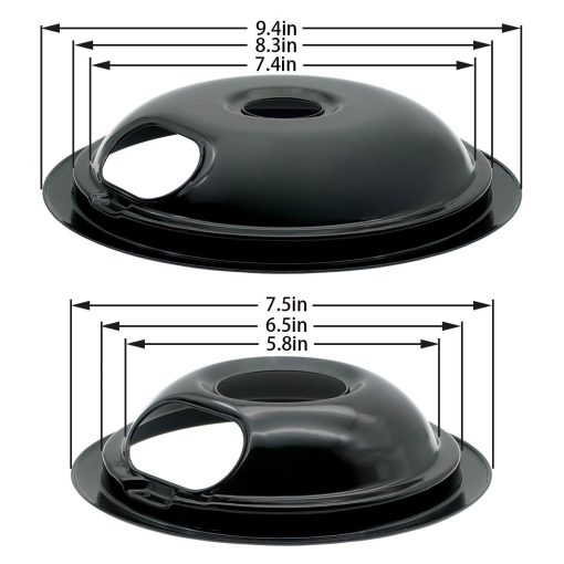 Juego de bandejas de goteo de porcelana Siwdoy W10288051 y juego de elementos de quemador para estufa electrica MP22YA, compatible con cocina electrica Amana de Whirlpool - Imagen 5