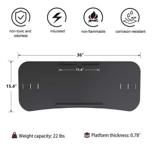 Mesa de escritorio para cinta de correr Miden, 36 pulgadas Mesa para laptop de cinta de correr, Soporte Ergonomico para laptop de cinta de correr - Imagen 6