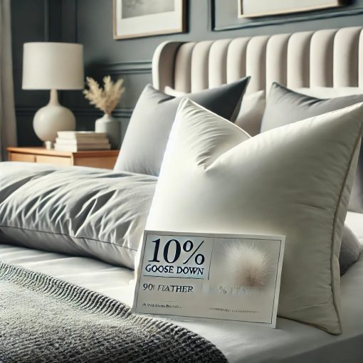 Relleno de Plumas de Ganso 10/90 East Coast Bedding - Blanco y Gris - Relleno de Calidad Premium para Almohadas, Edredones, Cojines de Sofa, Tapiceria - Certificado RDS - Disponible en 5, 10, 20 lbs - Imagen 2