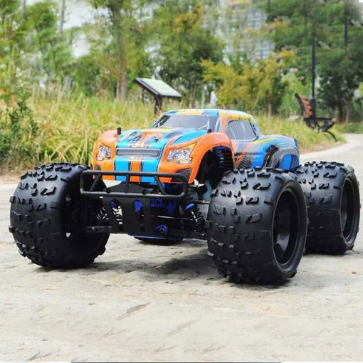 Coche de Carreras Nitro Powered 1/8 RC Truck Grado Hobby para Adulto 20.5IN 26CXP Nitro Engine Rock Crawler Coche de Control Remoto Accionado por Nitrogeno 4WD 90KM/H Chasis de Metal Gas 125CC Coches RC - Imagen 7