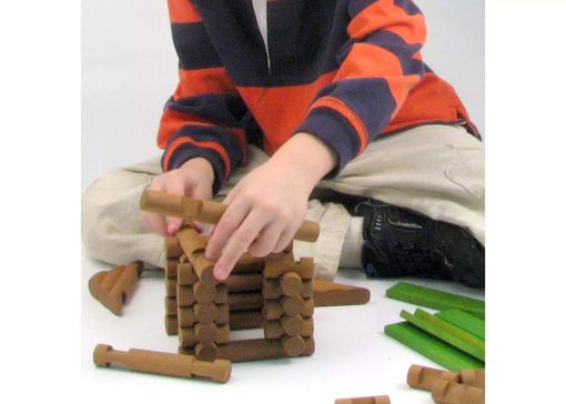 Conjunto de Construccion de Madera Tumble Tree Timbers - 450 Piezas. Construye Cabanas de Troncos. Juguete Educativo STEM - Imagen 6