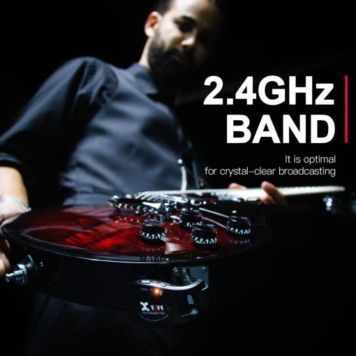 Sistema inalambrico para guitarra Xvive U2 con transmisor y receptor para guitarras electricas, bajo, violin (Carbono) - Imagen 3