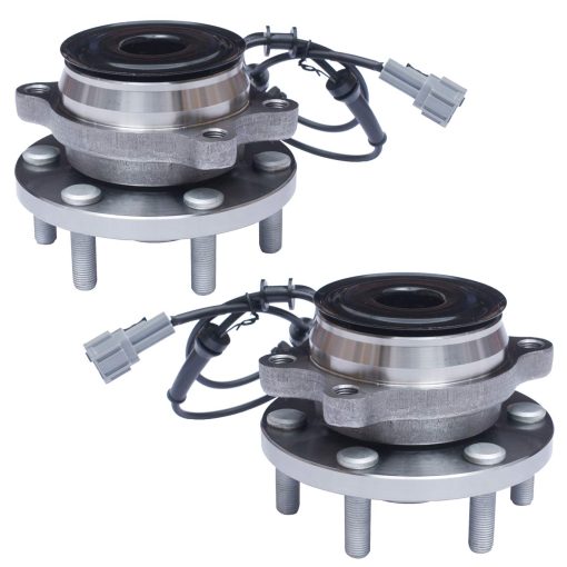 TUCAREST 515064 x2 (Para RWD unicamente) Ensamblaje de Rodamiento y Buje de Rueda Delantera Compatible Con Ni-ssan Frontier 2005-2018, Pathfinder 05-12, Xterra 05-15 / Equator Su-zuki 09-12 [6 Birlos Con ABS]