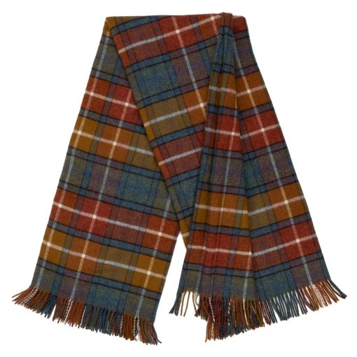 Manta Prince of Scots Highland Tweeds de Lana de Cordero Shetland (Antique Buchanan) - Imagen 3