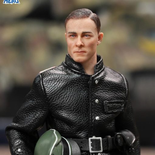 Figura de Accion de Escala 1/12 de 6 Pulgadas de Regalo de Juguetes Modelo de Capitan de Tanque del Equipo de la Bandera de la Guardia Alemana de la Segunda Guerra Mundial, Negro - Imagen 2