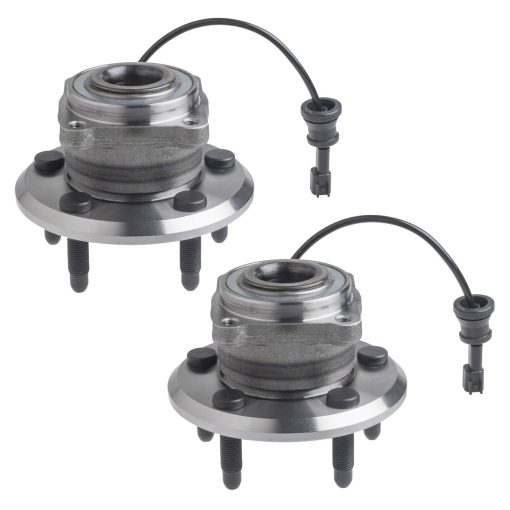 TUCAREST 512440 x2 Ensamble de Cojinete y Cubo de Rueda Trasera Compatible con Chevy Equinox 2010-2017/G-MC Terrain 2010-2017 [Cubo de 5 Pernos con ABS]