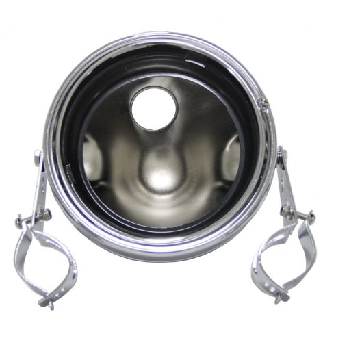 Faro Universal de 7 Pulgadas para Motocicleta con Cubo de Faro LED de 7" con Soportes de Montaje para Tubo de Horquilla de 28-42mm (Cromo) - Imagen 5
