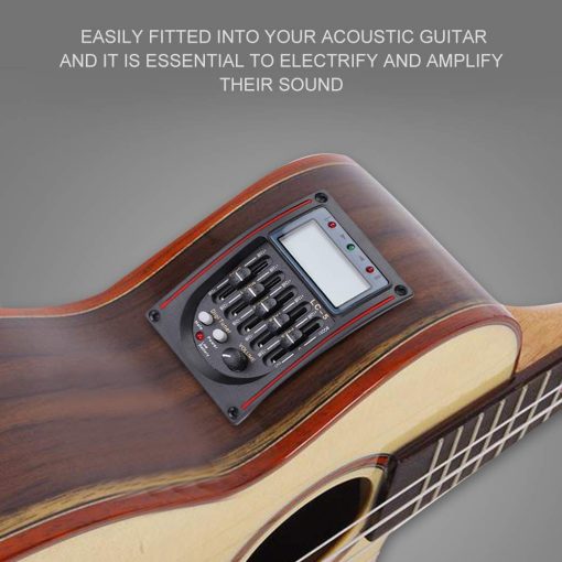 EQ Ecualizador de Pastilla para Guitarra Acustica Bnineteenteam de 5 Bandas con LCD - Imagen 3