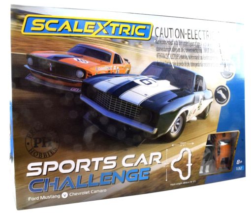 Set de Carreras de Autos Slot Mustang vs Camaro a Escala 1:32 - Scalextric/Premium Hobbies