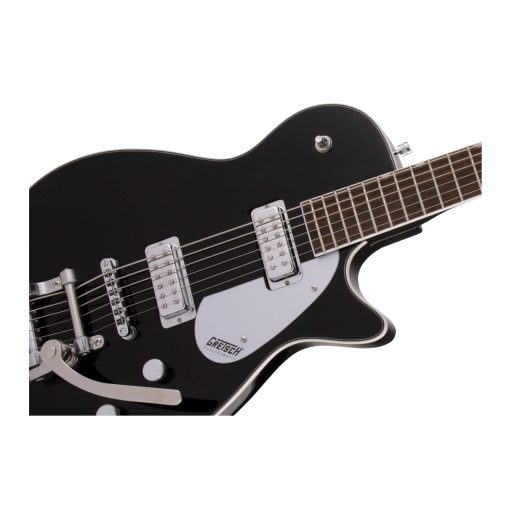 Guitarra Electrica Gretsch G5260T Electromatic Jet Baritone de Cuerpo Solido de 6 Cuerdas con Bigsby, Diapason de Laurel de 12 Pulgadas y Cuello de Arce Atornillado (Diestro, Negro) - Imagen 7
