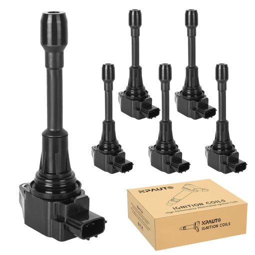 Paquete de bobinas de encendido compatible con V6 3.5L 3.5 2009-2020 Nissan Maxima Murano Altima Pathfinder Quest 350Z, 2008-2012 In-finiti Q50 Q70 QX60 EX35 FX35 G25 G35 M35 M35h, UF550, Juego de 6