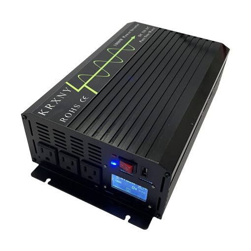 Inversor de Corriente Onda Sinusoidal Pura KRXNY 1000W 12V DC a 110V 120V AC 60HZ con Puerto USB para Auto/Casa Sistema Solar - Imagen 2