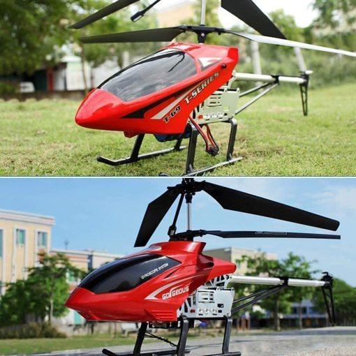 Helicoptero Grande SREJNGL de 75CM Modelo RC para Principiantes Juguete para Ninos 3.5CH Estructura de Aleacion Cuerpo Anti-Caida Luces LED Control Remoto Electrico Avion para Ninos Adultos Regalos (2 Baterias) - Imagen 3