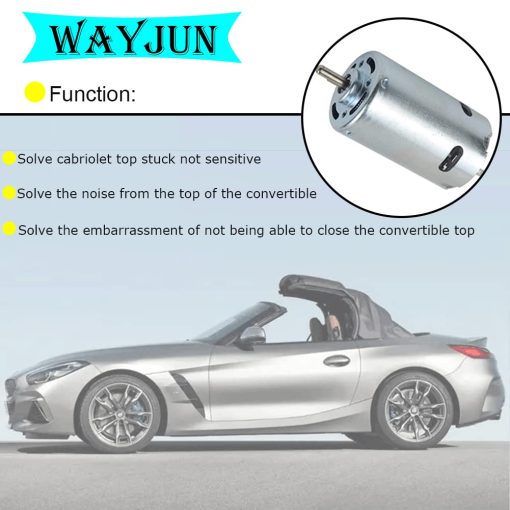 Motor de la bomba hidraulica del techo convertible WayJun 54347193448 (Solo) de repuesto para Z4 E85 2003-2008 - Imagen 3