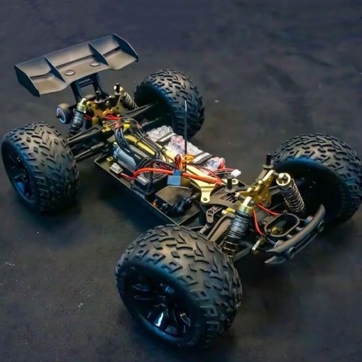 JLB Racing Cheetah 21101 1/10 RC Car para Adultos con Motor sin Escobillas, Camiones RC 4WD Todo Terreno, 80km/h con ESC de 120A y Motor sin Escobillas de 3670 2500KV Funcion de Wheelie - Imagen 4