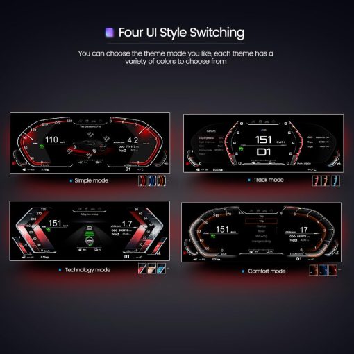 Panel de Instrumentos LCD de 12.3 Pulgadas para BMW X6 E71 E72 2007-2013 Velocimetro de Tablero Virtual Cluster Digital Pantalla Panel de Unidad Principal - Imagen 4