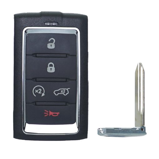 Control Remoto de Llave Inteligente de Repuesto para Jeep Grand Wagoneer Cherokee L 2021 2022 2023 M3NWXF0B1 Inicio por Boton Llave de Proximidad de Entrada sin Llave Control Remoto 68469565, 68377534 5 Botones - Imagen 5