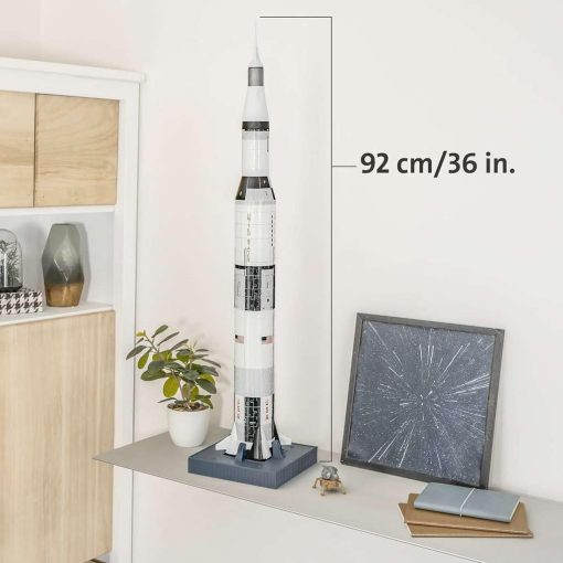 Rompecabezas 3D Ravensburger Apollo Saturn V Rocket Edition para Ninos | 440 Piezas | Replica Autentica de una Nave Espacial | Tecnologia EasyClick - Imagen 7