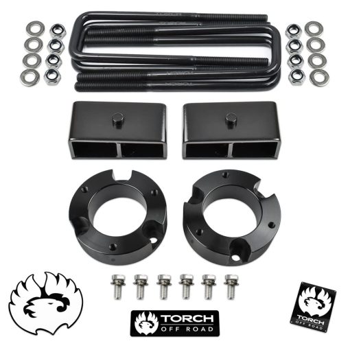 TORCH Kit de Elevacion 3" Delantero 2" Trasero para Toyota Tacoma 2WD 4WD TRD SR5 - Modelos con Patron de Pernos de Rueda de 6 Llantas unicamente