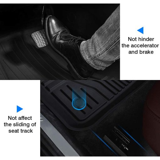 Tapetes para Buick Envision 2016 2017 2018 2019 2020 Accesorios Personalizados Mixsuper - Set de Forros para Todo Clima de Alta Resistencia para 2 Filas - Imagen 4