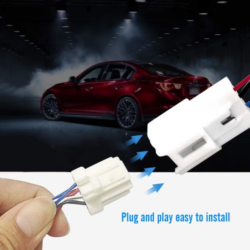 KMD LED Reflector Trasero para Parachoques con Secuencialidad de Luces al Frenar, Girar y Conexion Plug and Play para Infiniti Q50 Q50L - Imagen 4