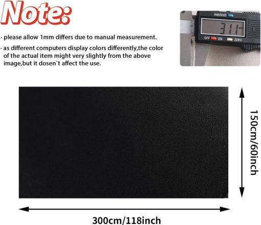 Tela para cabezal color gris MOTUKA de 118" L x 60" W con respaldo de espuma - Tela de micro gamuza para automoviles/hogar para reemplazo/reparacion/hazlo tu mismo - Imagen 2
