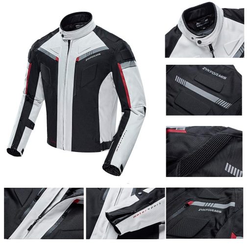 Chamarra de Moto Motocicleta Impermeable a Prueba de Viento Ropa Protectora de Cuerpo Completo Armada Verano Invierno para Hombres - Imagen 4