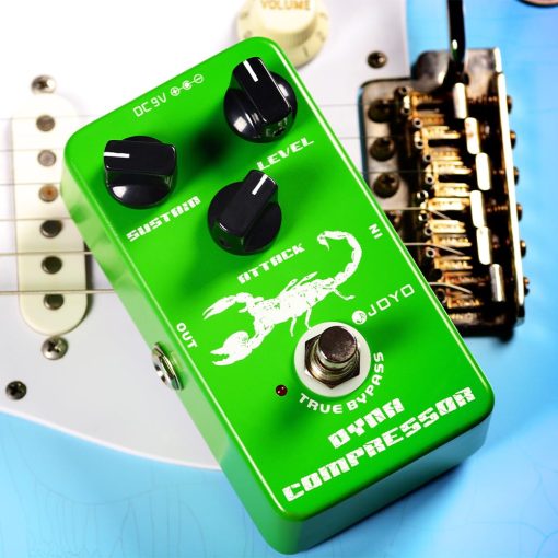 Pedal Compresor JOYO Dynamic Low Noise - Reconstruccion Clasica del Compresor Ross para Guitarra Electrica & Bajo - Bypass Verdadero (JF-10) - Imagen 8