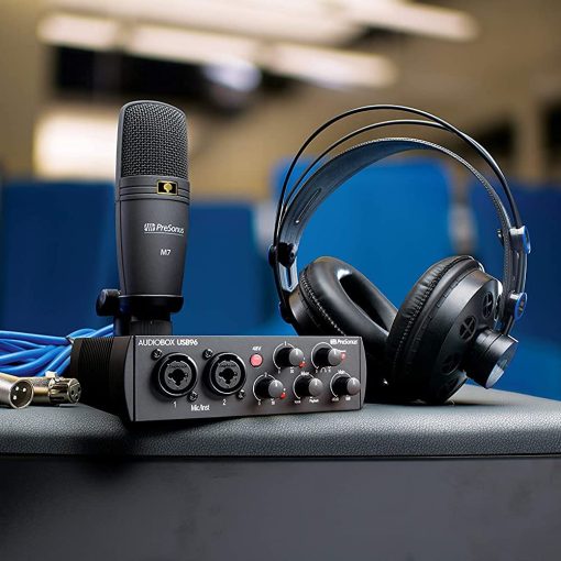 Paquete de Grabacion de Estudio PreSonus AudioBox 96 25 Aniversario con Software de Produccion Musical Studio One Artist DAW - Imagen 2