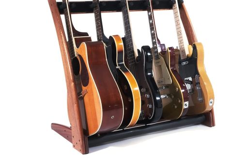 Ruach GR-2 Curve Soporte de Guitarra de 5 Formas Personalizable para Guitarras y Estuches - Caoba