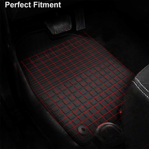 Tapetes de Piso para Auto Megiteller a Medida para Mazda CX-9 CX 9 2016 2017 2018 2019 2020 2021 2022 2023 2024 Lavables inodoros de Goma Resistente para Todo Clima Juego de Alfombrillas para Fila Delantera y Trasera Negro - Imagen 6