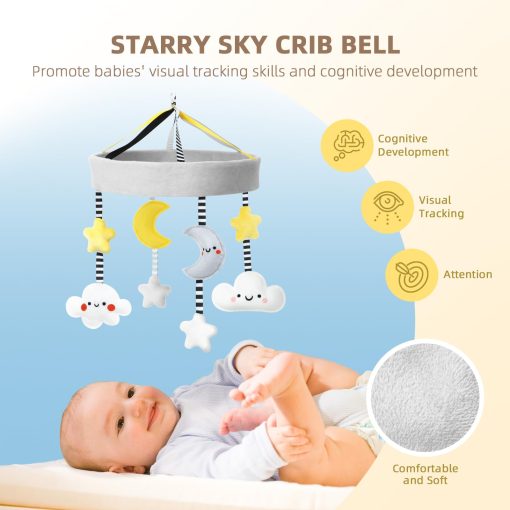 Set de Juguetes Montessori OOOK para Bebes de 0-3 Meses, Incluye Libro de Tela Suave, Cartas en Blanco y Negro, Hitos Mensuales del Bebe, Manta de Seguridad de Conejito y Pelota de Entrenamiento de la Vision - Imagen 2
