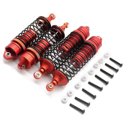 Amortiguadores rojos para Traxxas Slash 4X4 2WD 4WD Parts Full Aluminum Rustler Stampede Bandit Hoss Rally VXL Shocks Damper Upgrades