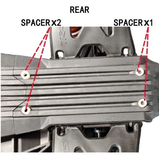 Proteccion de Chasis de Acero Inoxidable para Frontal, Central y Trasero Skid Plate 5pcs para Traxxas 1/6 XRT Monster Truck 8S #78086-4 - Version Hueca - Imagen 9