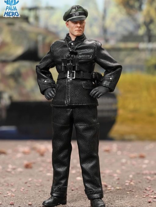 Figura de Accion de Escala 1/12 de 6 Pulgadas de Regalo de Juguetes Modelo de Capitan de Tanque del Equipo de la Bandera de la Guardia Alemana de la Segunda Guerra Mundial, Negro - Imagen 7