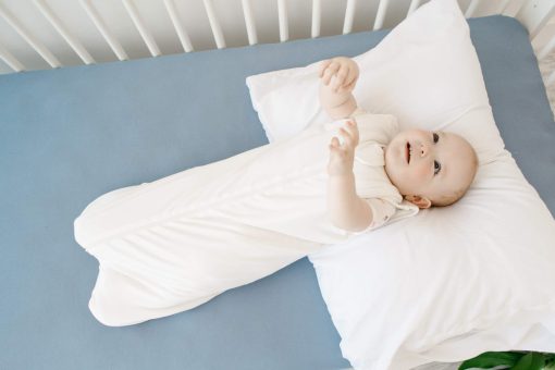 KYTE BABY Bolsa de dormir Walker de rayon hecho de bambu para bebes y ninos, 1.0 Tog (Mediano, Nube) - Imagen 3