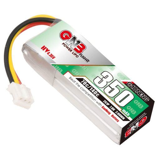 4 Baterias GNB de GAONENG 2S LiPo 350mAh HV 7.6V 70C PH2.0 3PIN para Coche RC 1:28 1/28 4WD Drift K969 K989 wltoys Cepillado - Imagen 2