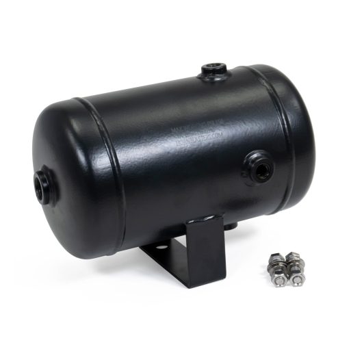 Tanque de Aire de Acero de 1 Galon con 5 Puertos de HornBlasters - Acabado en Polvo - Un puerto de 1/2" NPT y Cuatro puertos de 1/4" NPT