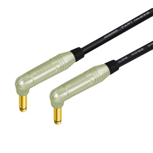 2 Unidades - 9 Pulgadas - Cable de Pedal, Efectos, Patch, instrumento PERSONALIZADO utilizando cable Mogami 2319 y conectores de oro TS Amphenol ACPM-RN-AU de la serie M de WORLDS BEST CABLES - Imagen 5