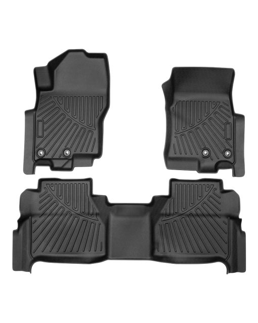 Tapetes para Pisos Compatible con Nissan Frontier 2022 2023 2024 Juego de Alfombrillas a Medida Accesorios Protectores de Pisos de Todos los Modelos TPE 3D Juegos de Alfombrillas para Automoviles para Todo Clima