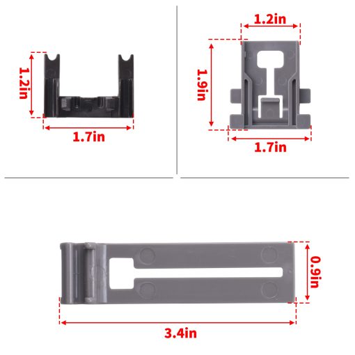 Gashwer Upgraded W10546503 Ajustador de Rack Superior & W10195839 Ajustador de Rack & W10195840 Ajustador de Rack Superior para Lavavajillas & W10250160 Clip de Brazo Bloqueo Compatible con Lavavajillas Whirlpool KitchenAid-WPW10546503 - Imagen 3
