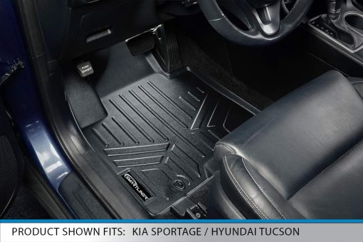 Juego de Tapetes para Piso SMARTLINER a Medida para Hyundai Tucson 2020-2021 - Negro - Imagen 2