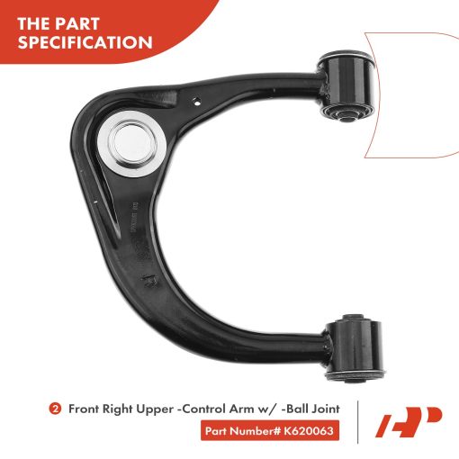 Conjunto de 4 Control Superior del Brazo, Extremo de la Barra de Acoplamiento Exterior, Compatible con Toyota 4Runner 2010-2019, FJ Cruiser 2010-2014, Lexus GX460 2010-2019, K620064 K620063 - Imagen 5