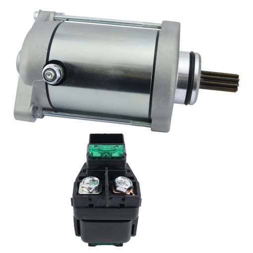 Motor de Arranque y Rele STABSOLI para Suzuki QuadRunner 500 98-02, QuadMaster 500 00-01, DR650SE 96-20, para Arctic Cat 400 2x4 4x4 98-02, 500 4x4 Auto 00-03, 500 4x4 Manual 03, 31100-44D10 3545-024 - Imagen 7