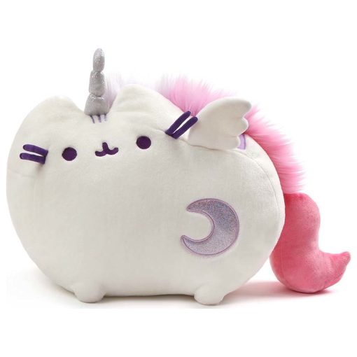 GUND Pusheen Super Pusheenicorn Unicorn Peluche de Gato con Sonido y Luces, Blanco, 17"