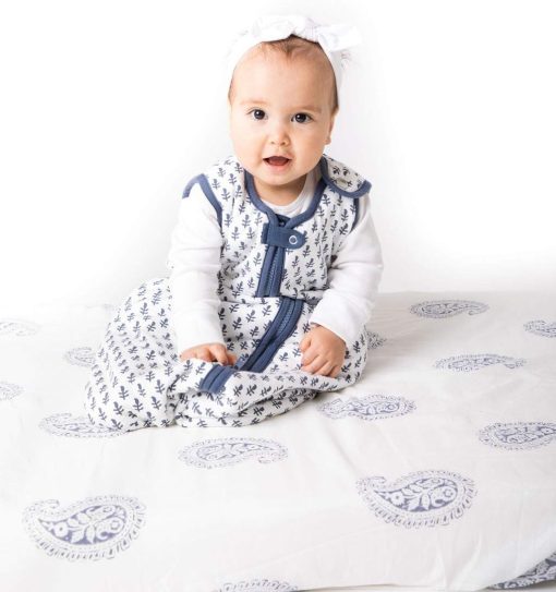 Manta Acolchada de Algodon Organico Malabar Baby TOG 2.2 Saco de Dormir para Bebes Recien Nacidos, Unisex, Grande, Fuerte, Extra Grande (36-48M)