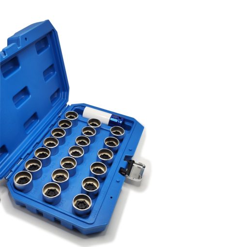 JEUCLEL 21PCS Juego de Llave de Tuerca de Bloqueo de Rueda Compatible con Serie BMW, Juego de Adaptador de Zocalo de Tuerca de Bloqueo de Rueda, Herramienta de Remocion de Tuerca Antirrobo de Rueda, Removedor de Tornillo Antirrobo - Imagen 6