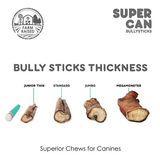Barras de Carne de Res Supercan para Perros 6 "(40 unidades) - 100% Natural Criada en Granja de Carne de Res. Golosinas para Perros de Ganado de Pastoreo Libre de OMG - Imagen 5